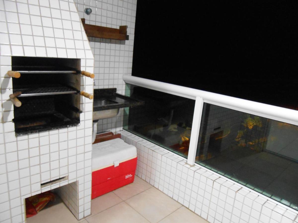 Apto Varanda Gourmet Frente Ao Mar Praia Grande (Santos) Esterno foto