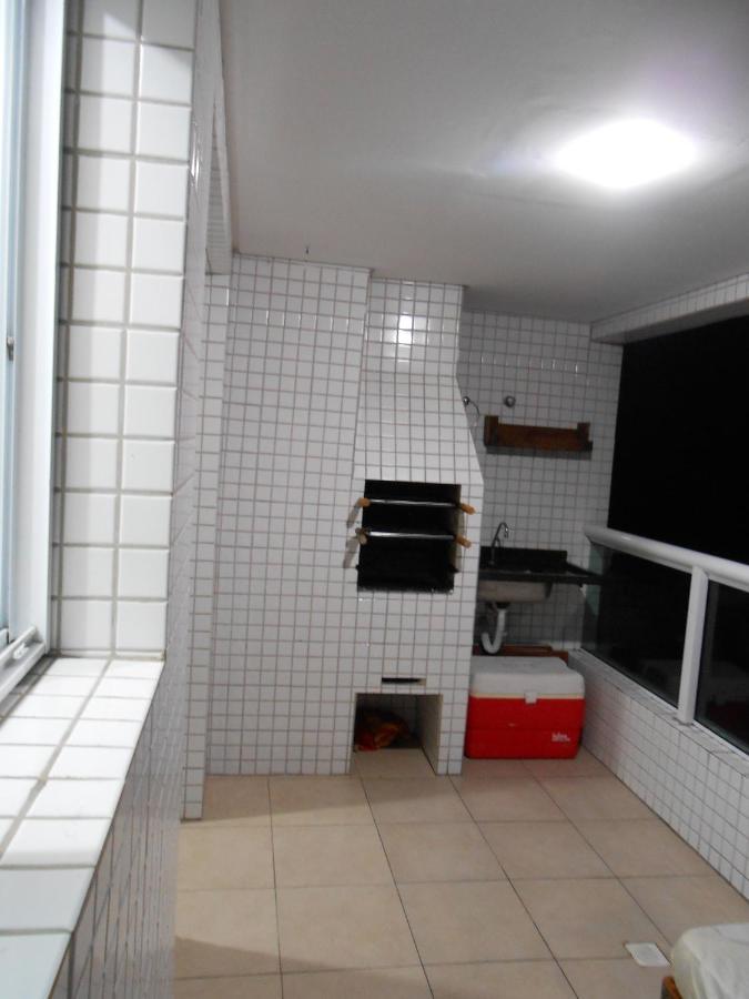 Apto Varanda Gourmet Frente Ao Mar Praia Grande (Santos) Esterno foto