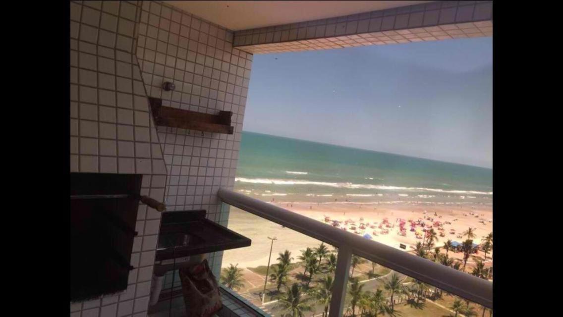 Apto Varanda Gourmet Frente Ao Mar Praia Grande (Santos) Esterno foto